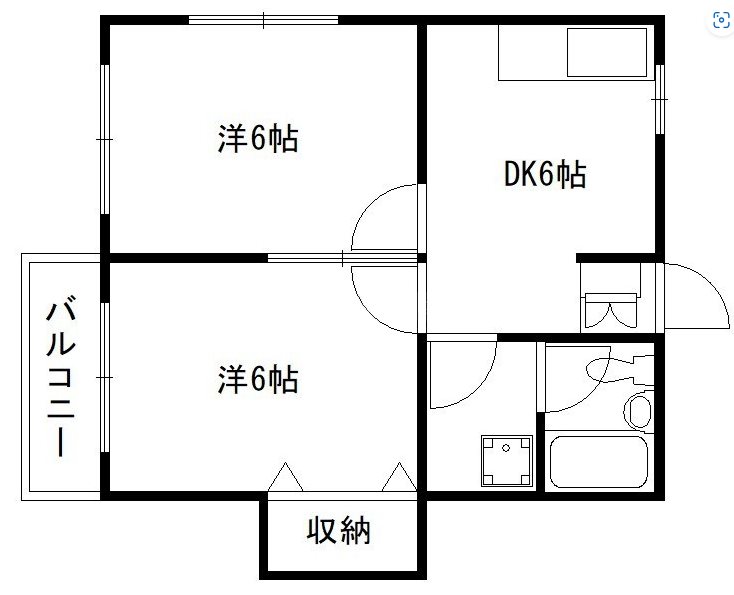 平野アパート 間取り図