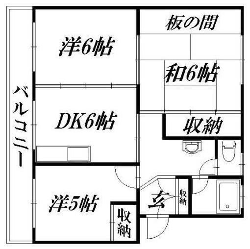 グリーンハイツ青葉台 303号室 間取り