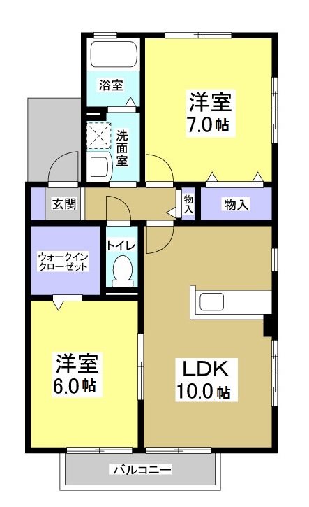ガーデンスクエアⅡ 101号室 間取り