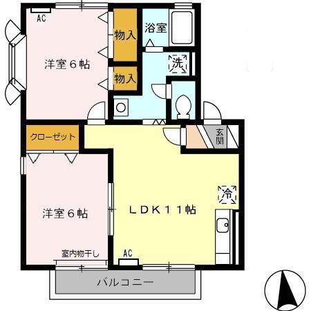 ヴィラ内山 間取り図