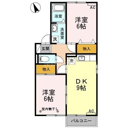 セジュールサンピア　C 間取り