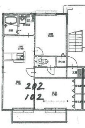 ヴァンベールA 202号室 間取り
