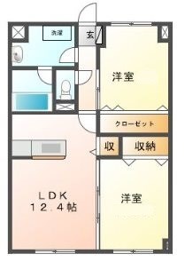 ウィズ・エフⅡ 間取り図