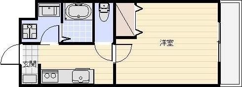 ローリエ初生 102号室 間取り