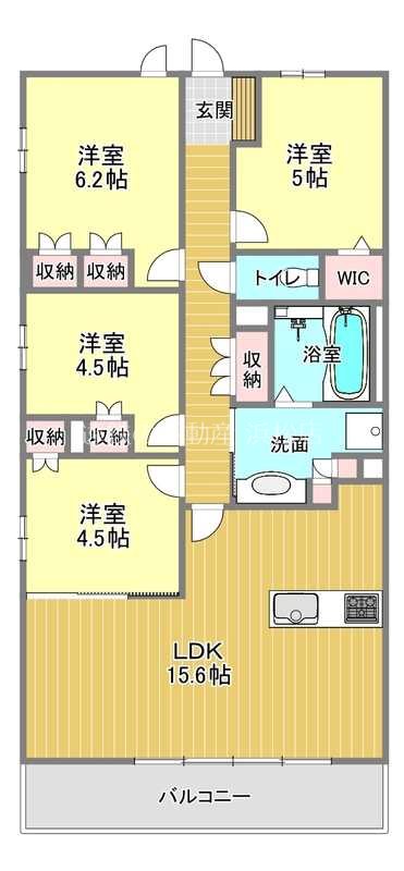 プレサンスロジェ浜松(1101)  間取り図