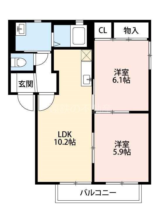 コーポはしもとⅠ 間取り図