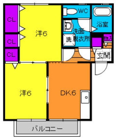 クレール中村 間取り図