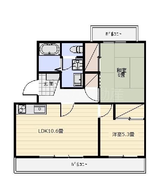 ラフォーレ向平 間取り図