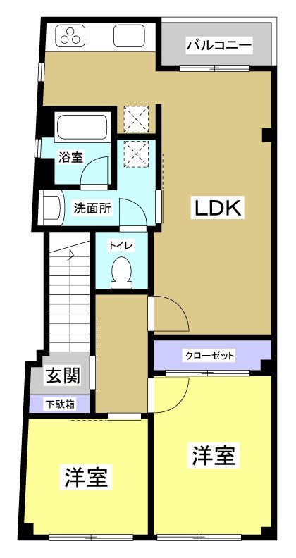 元浜町貸住戸  間取り