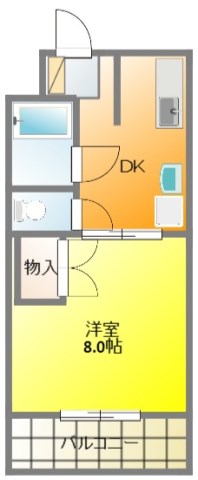 サントベルフォード 305号室 間取り