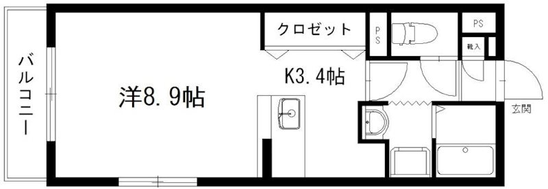 バロンウィズⅠ 間取り図