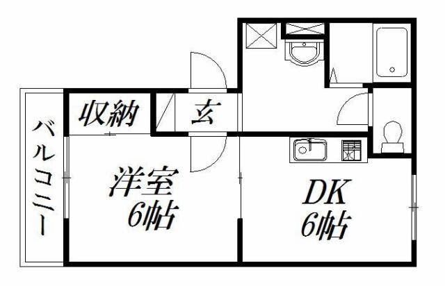 レガーロ鴨江Ⅰ 202号室 間取り