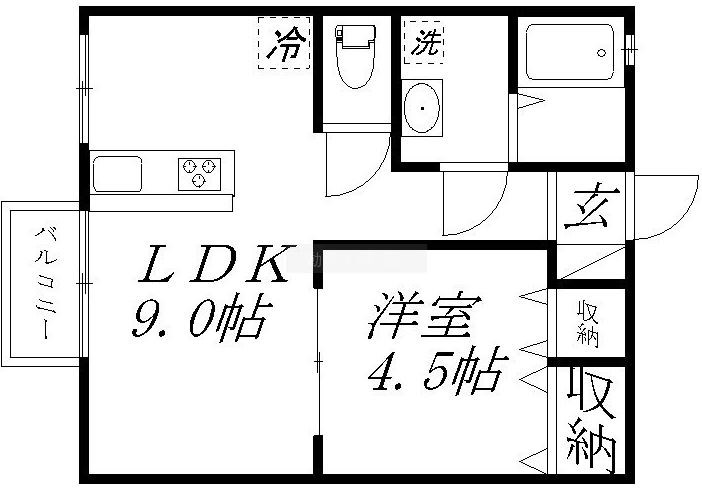 アービル篠原B 間取り図