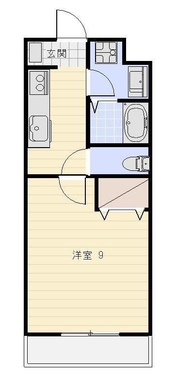 ショコラ 203号室 間取り