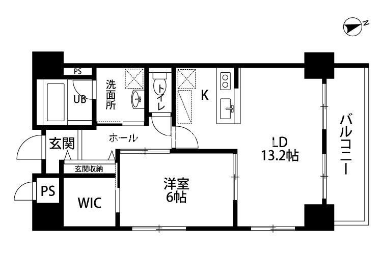 TRIBUTE元浜 901号室 間取り