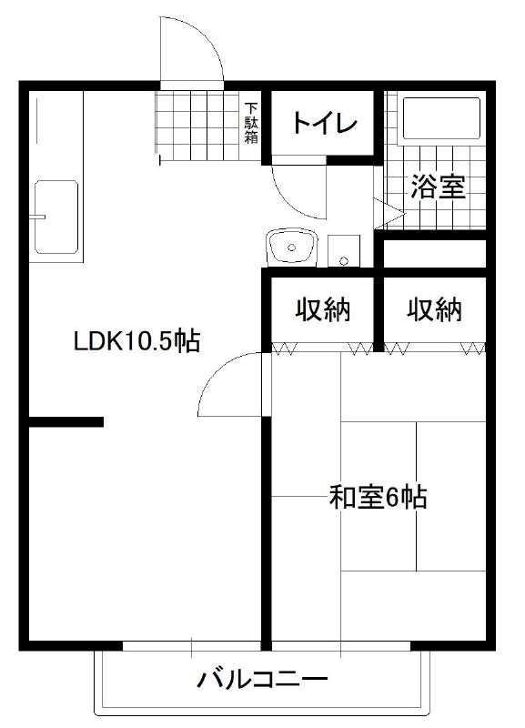 四ツ池スカイハイツ 間取り図