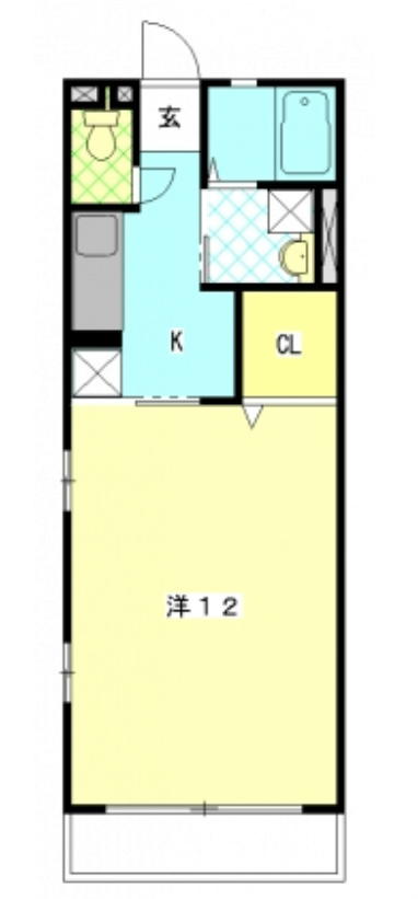 ルミエール・メイ 201号室 間取り