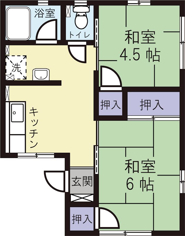 フォーサム 101号室 間取り