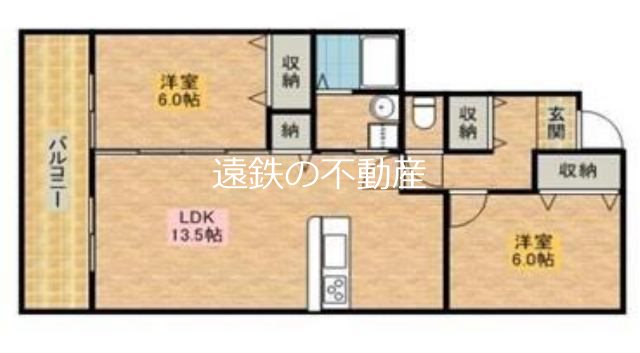 ネヴァインデバー弥栄 間取り図