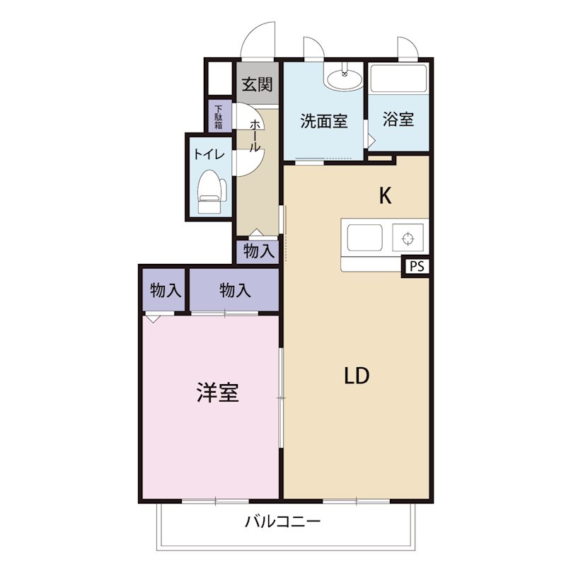 ルピナスB 間取り図