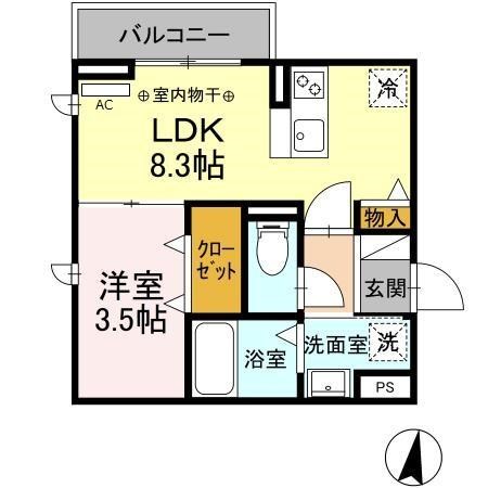 D-Hills見付 間取り図
