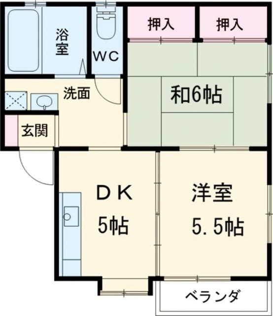 クレッシェンド 203号室 間取り