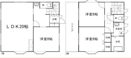 貸家石川 間取り