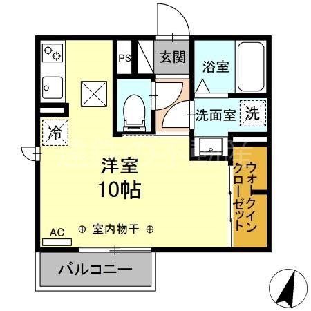 サンリットAsahi 205号室 間取り
