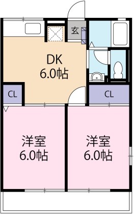 シナモン 202号室 間取り