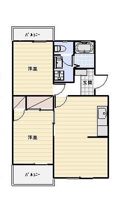 カスターニ 間取り図