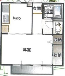 ディアコート華 201号室 間取り