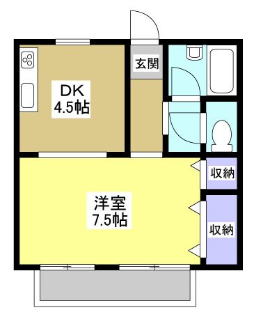 ディアコート華 間取り図