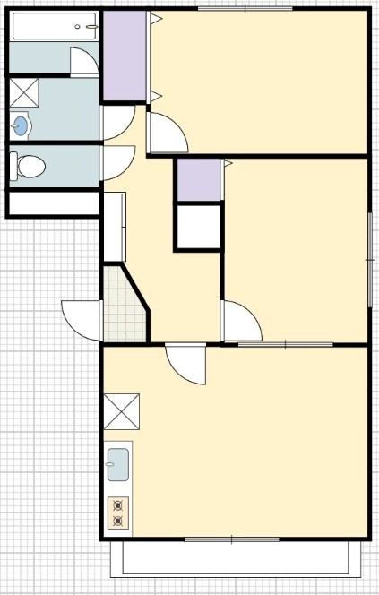 ジュネス 101号室 間取り