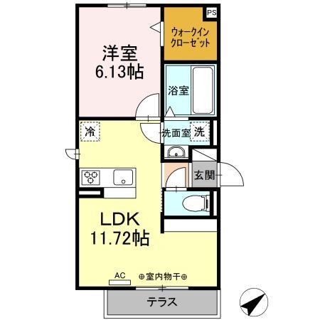 ブレーメン　B棟 102号室 間取り