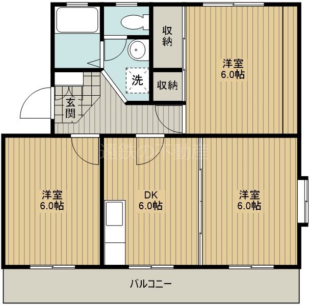 ライラックK 2A号室 間取り