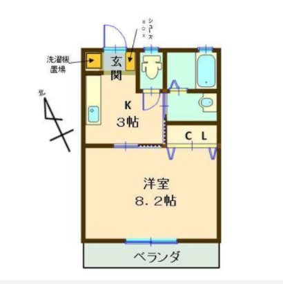 サンルーム雅 間取り図