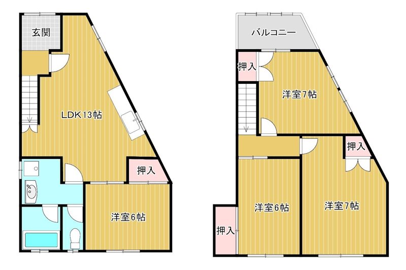 初生町貸家 間取り
