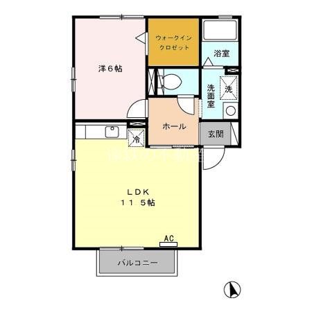 ウッディー半田山 間取り図