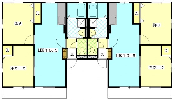 ファミーユA 102号室 間取り