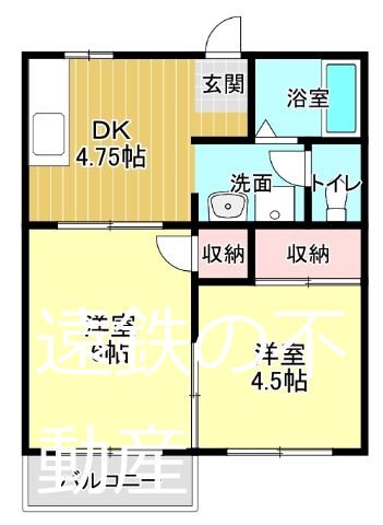 KIメダリストⅢ 202号室 間取り