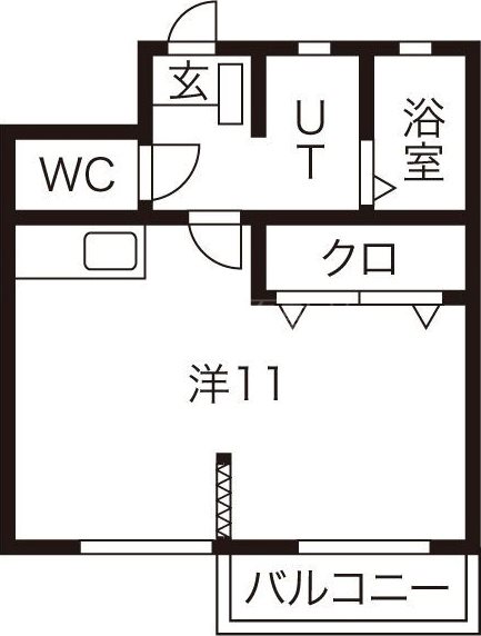 ジュネス7 201号室 間取り