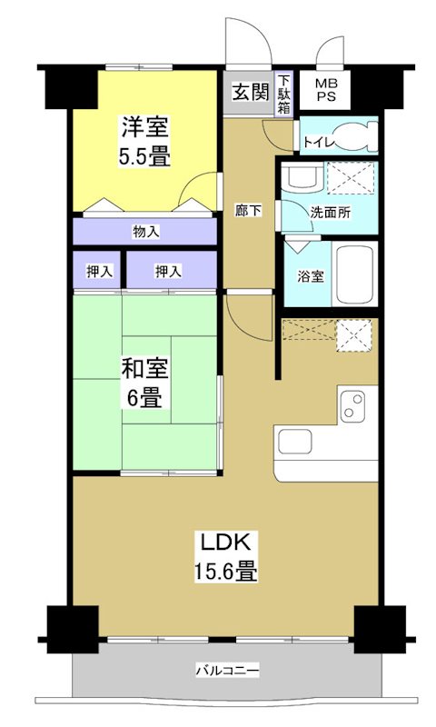 日神パレステージ浜松(307) 間取り図