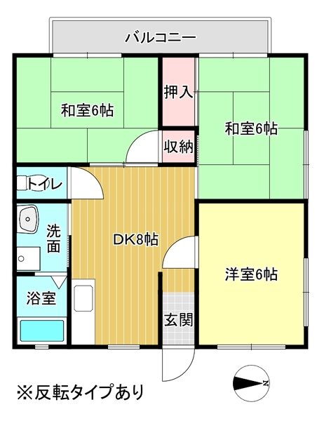 エクセランD 間取り図