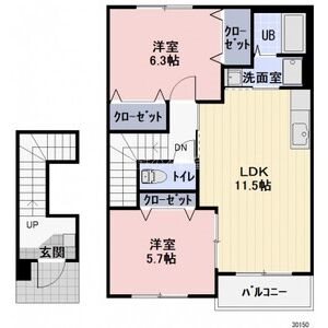 ニューアーバンB 202号室 間取り