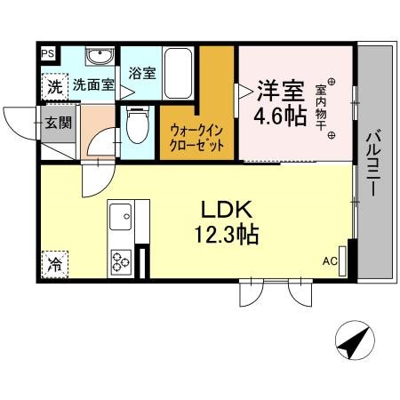 アベニールST 301号室 間取り