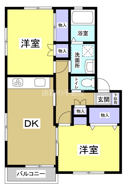 キートスⅠ 202号室 間取り