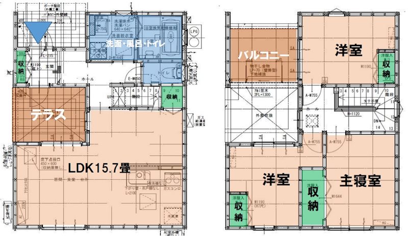 ブリアシエル新居C棟 間取り図