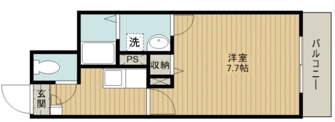 クレフラスト浅田町 203号室 間取り