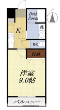 グランコートSS 102号室 間取り