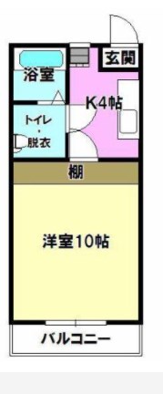 フラットエスB 間取り図